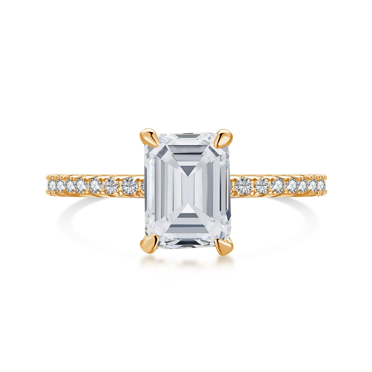 [Lucky Star]2.0 Carat Scintillating Ornate Radiant Cut Party Ring