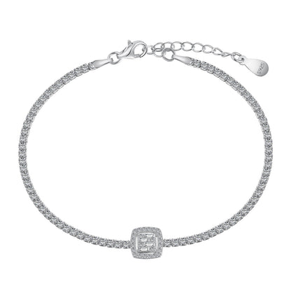 [Lucky Star]Luxurious Dazzling Square Shape Banquet Bracelet