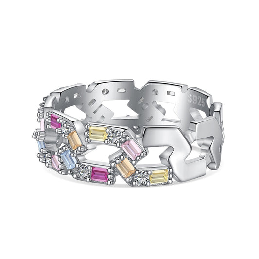 [Lucky Star]Sparkling Vibrant Emerald Cut Daily Ring