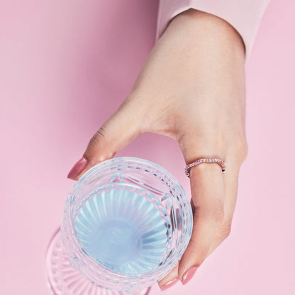 [Lucky Star]Dainty Colorful Round Cut Party Ring