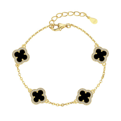 [Lucky Star]Four-Leaf Clover Exquisite Bracelet