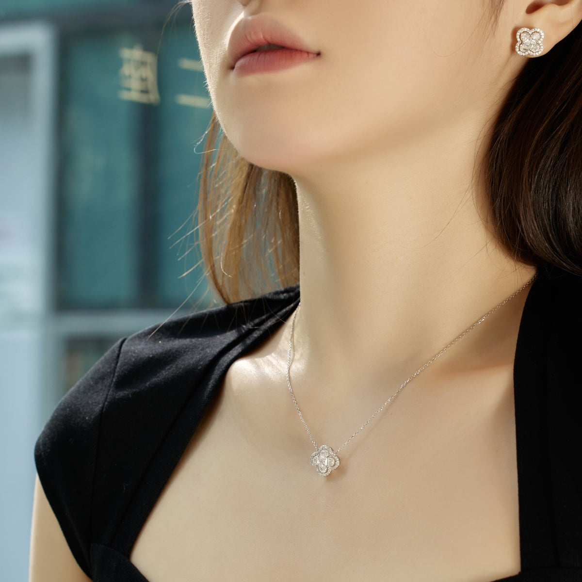 [Lucky Star]Spliced Lucky Four-Leaf Clover Versatile Necklace