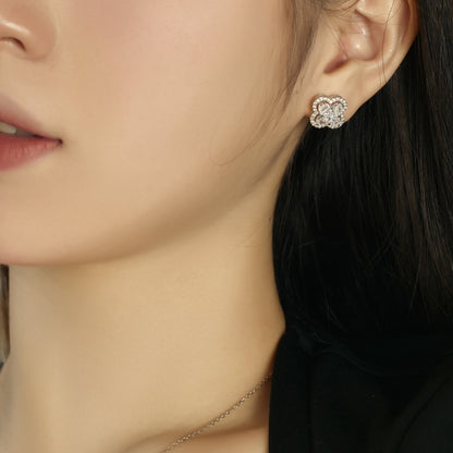[Lucky Star]Lucky Four-Leaf Clover Exquisite Earrings