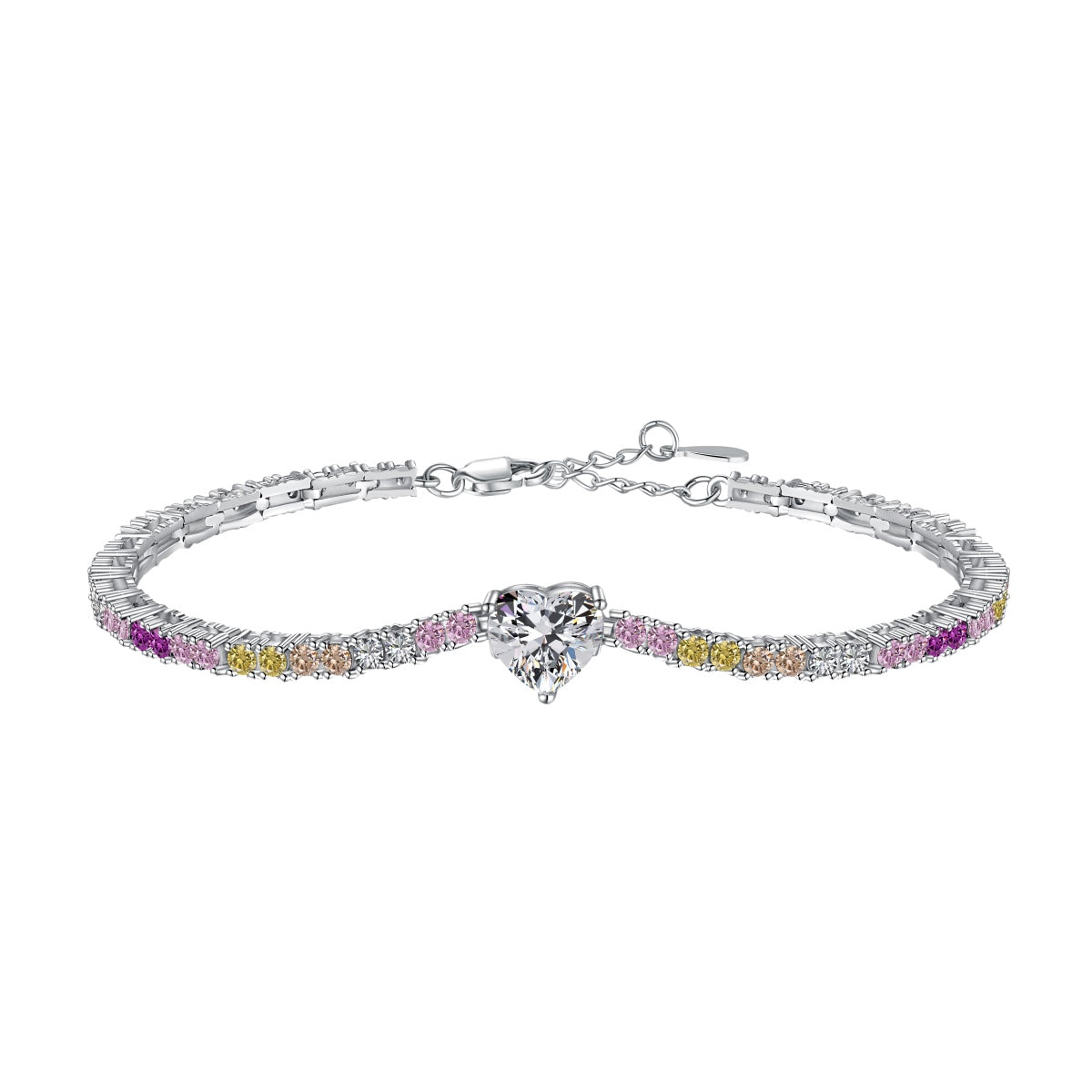 [Lucky Star]Delicate Romantic Heart Shape Lover Bracelet