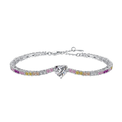 [Lucky Star]Delicate Romantic Heart Shape Lover Bracelet