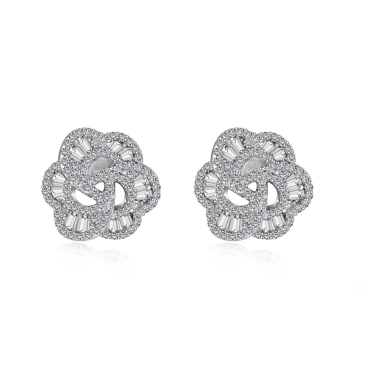 [Lucky Star]Exquisite Flower Shape Daily Earrings