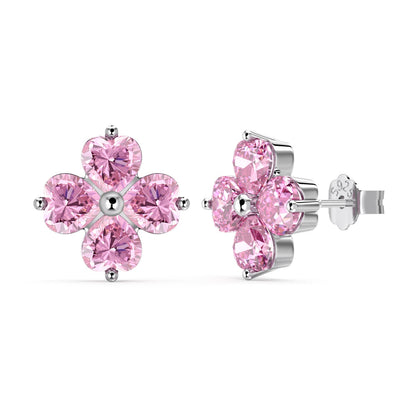[Lucky Star]Four-Leaf Clover Ball Earrings