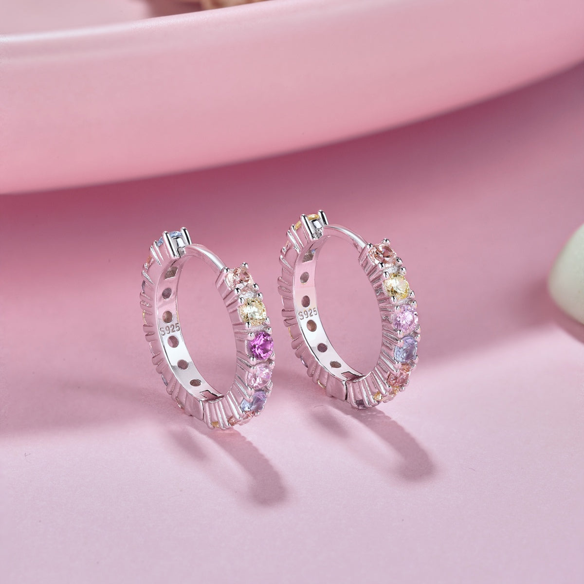 [Lucky Star]Radiant Colorful Round Cut Earrings