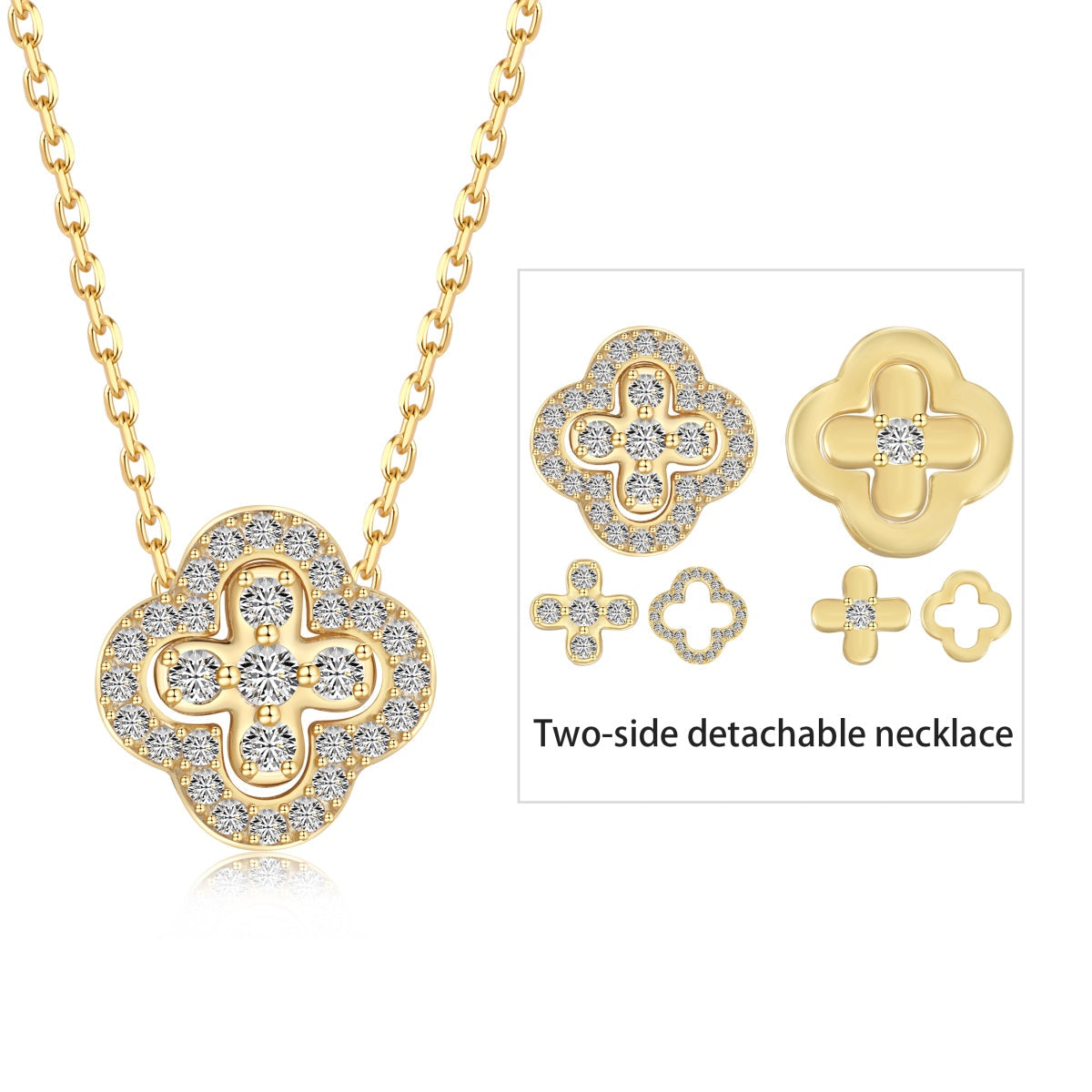 [Lucky Star]Four-Leaf Clover Various DIY Wearable Necklaces