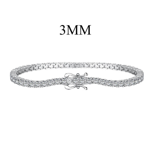 [Lucky Star]Dainty Charming Round Cut Tennis Bracelet
