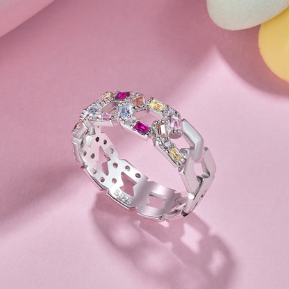 [Lucky Star]Sparkling Vibrant Emerald Cut Daily Ring
