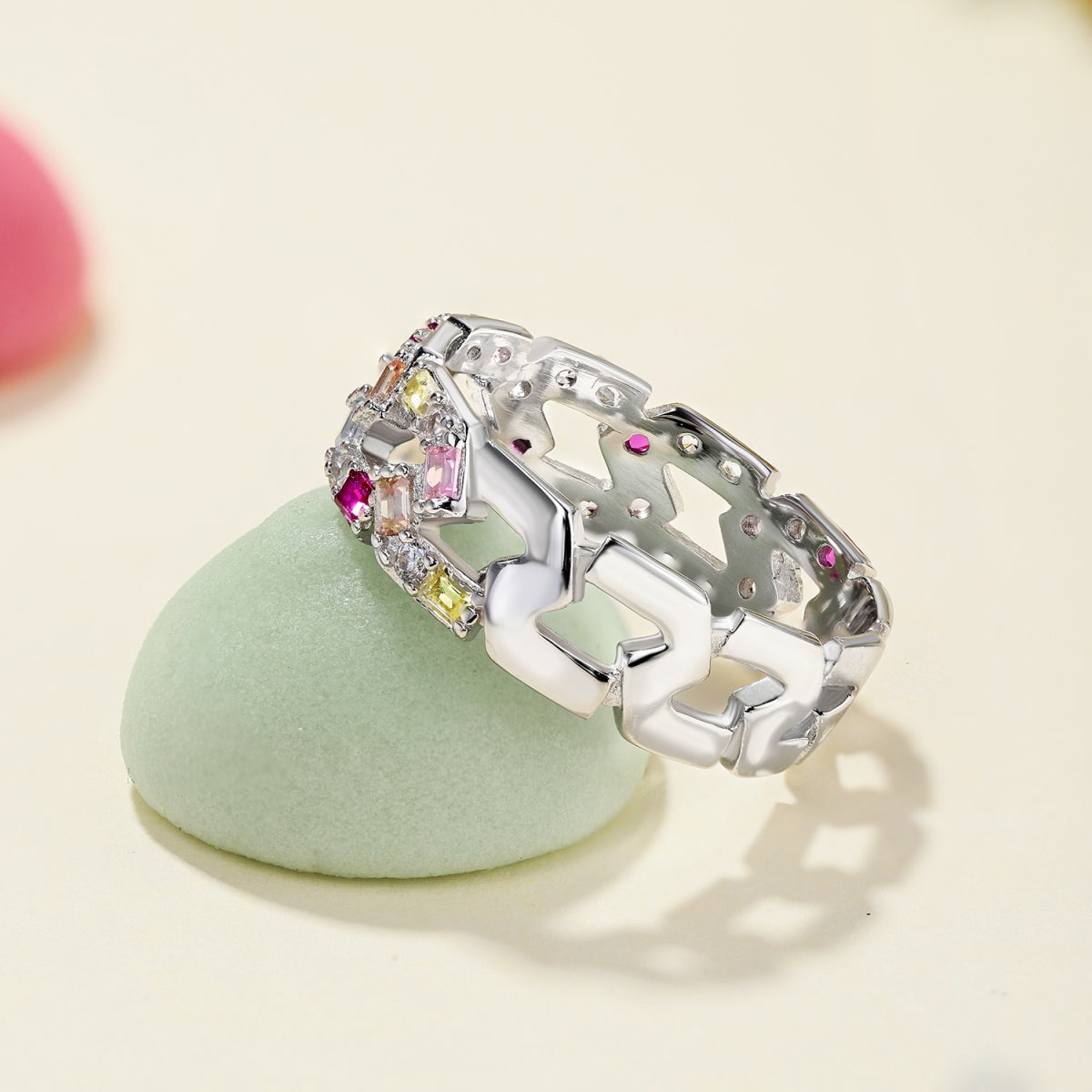 [Lucky Star]Sparkling Vibrant Emerald Cut Daily Ring