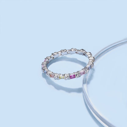 [Lucky Star]Charming Colorful Round Cut Daily Ring