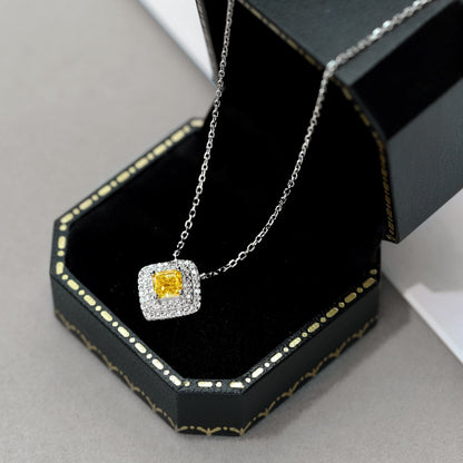 [Lucky Star]Sparkling Asscher Cut Necklace