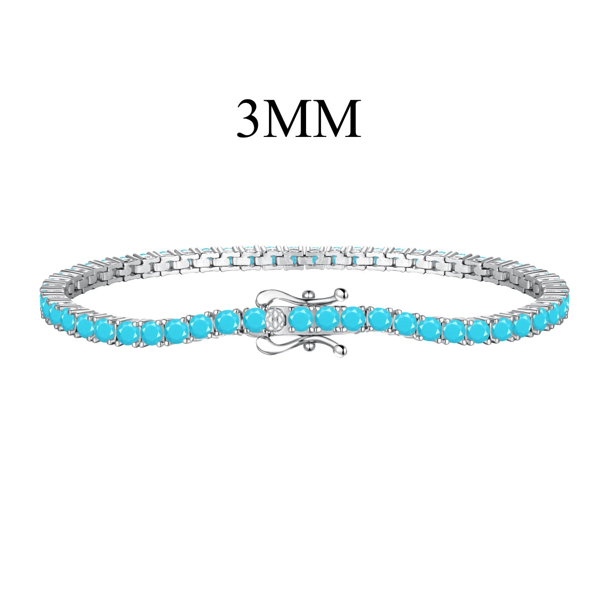 [Lucky Star]Dainty Charming Round Cut Tennis Bracelet