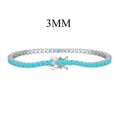 [Lucky Star]Dainty Charming Round Cut Tennis Bracelet