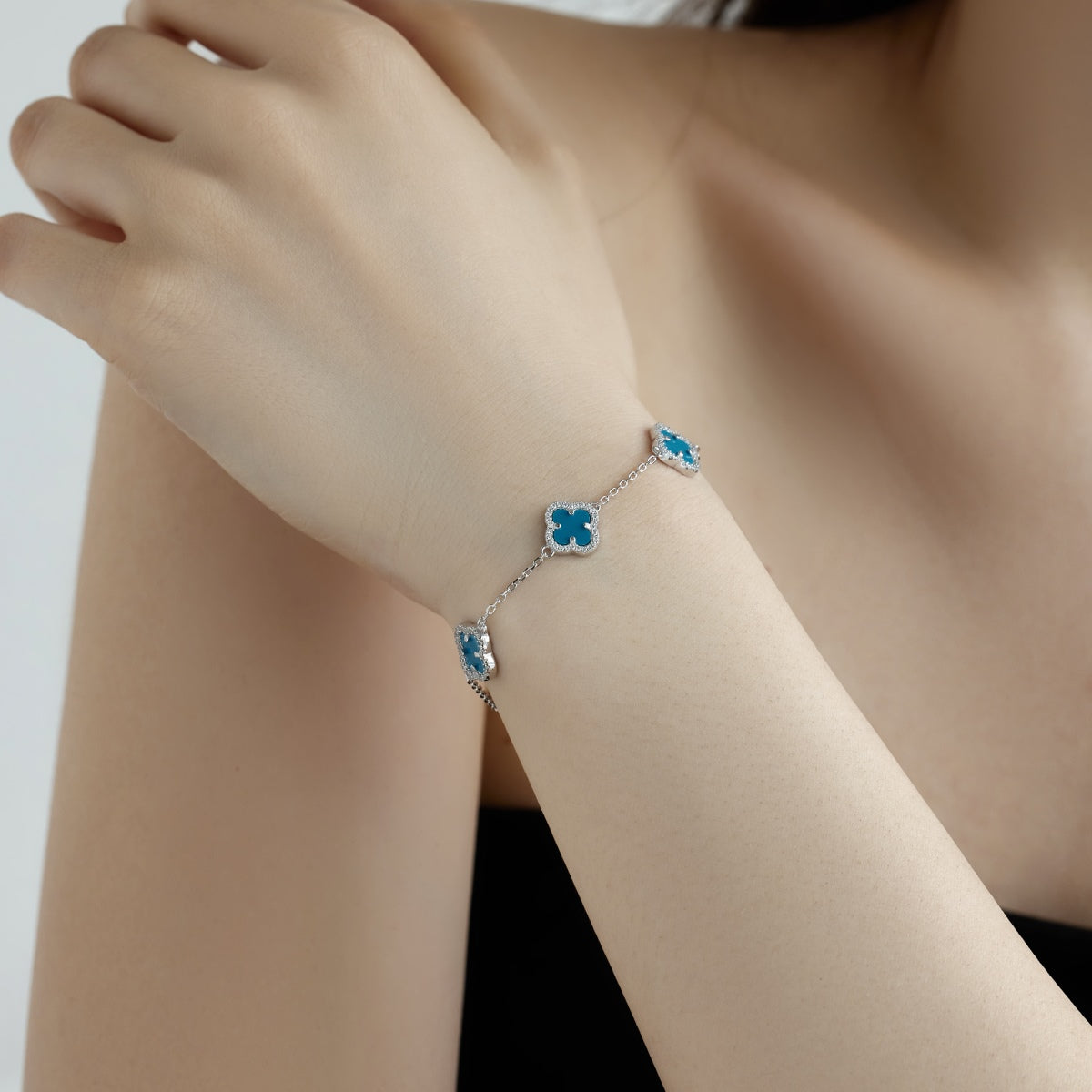 [Lucky Star]Four-Leaf Clover Exquisite Bracelet