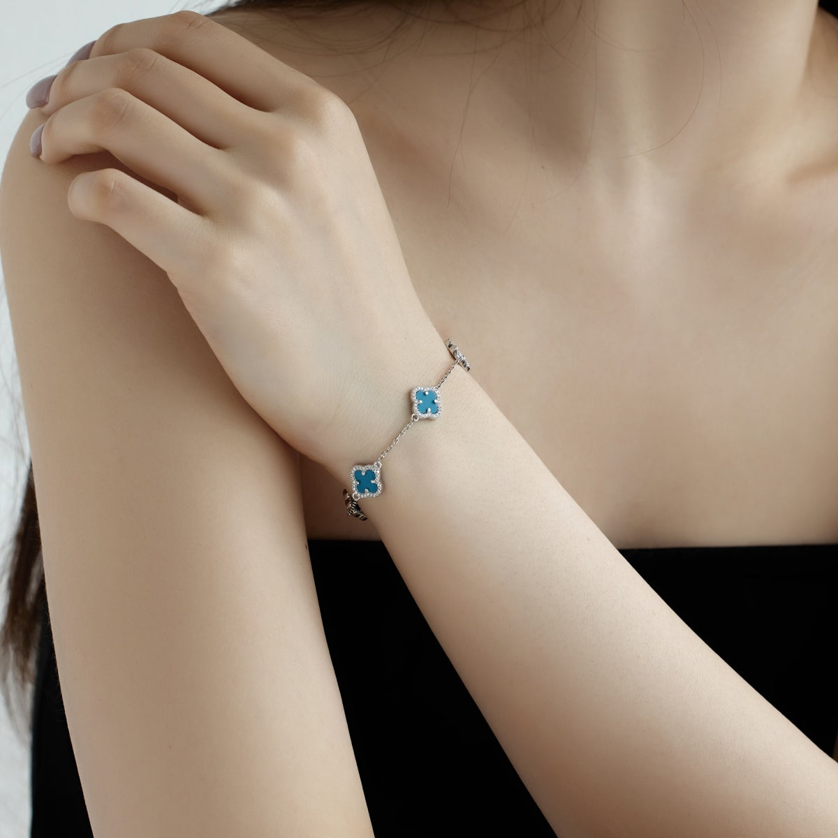 [Lucky Star]Four-Leaf Clover Exquisite Bracelet