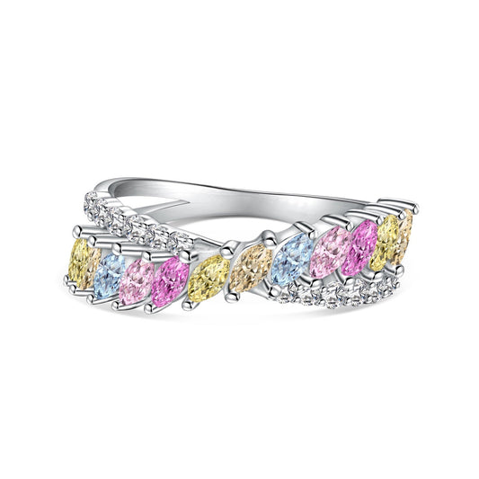 [Lucky Star]Unique Colorful Marquise Cut Daily Ring