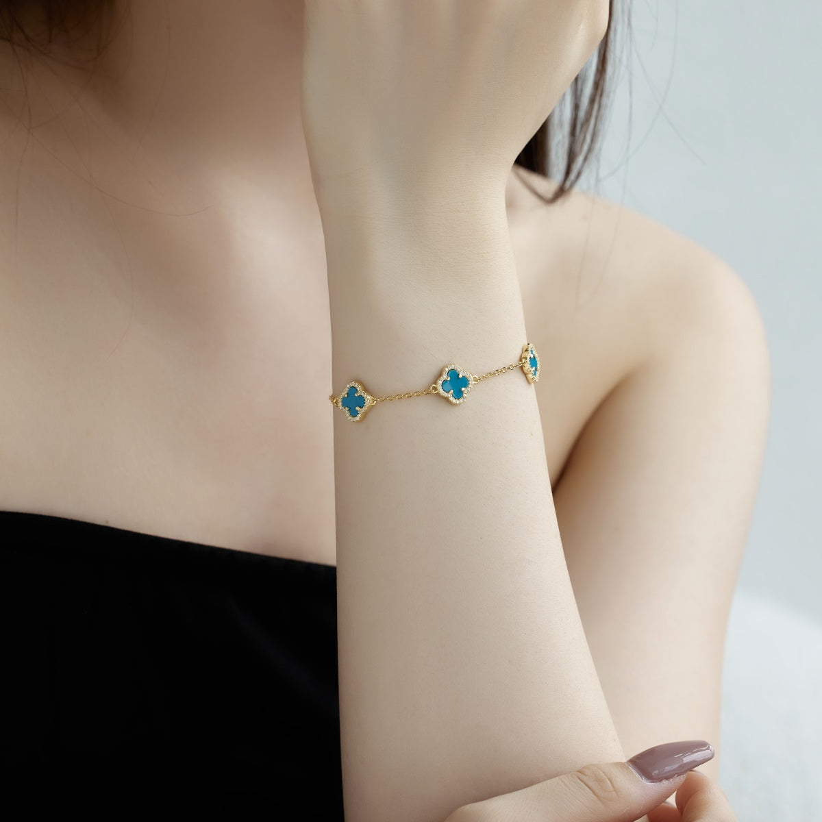 [Lucky Star]Four-Leaf Clover Exquisite Bracelet