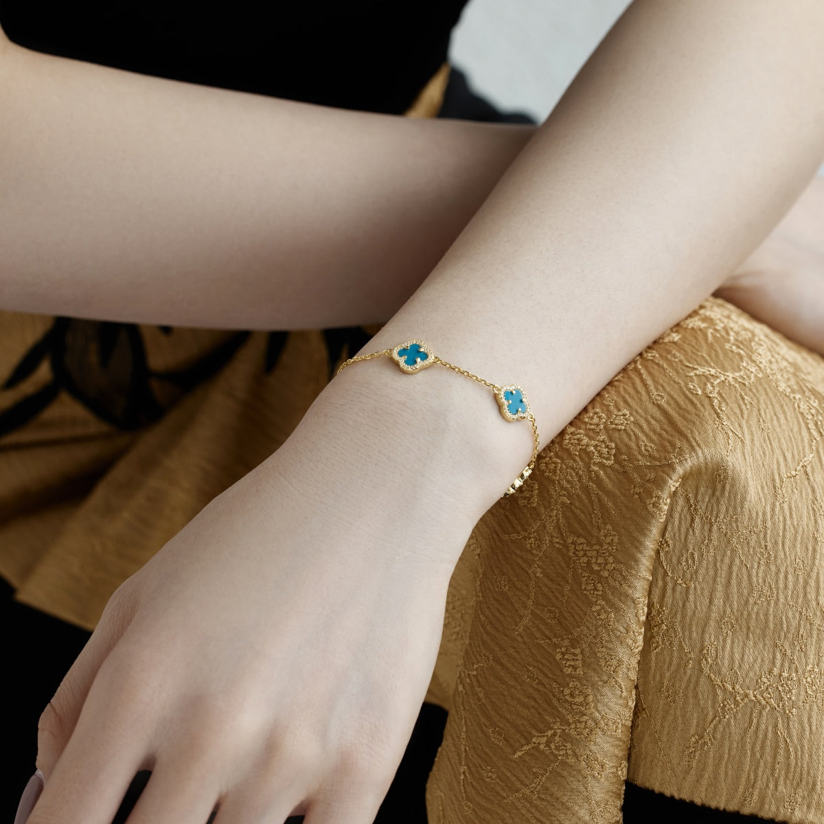 [Lucky Star]Four-Leaf Clover Exquisite Bracelet