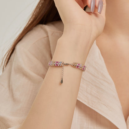 [Lucky Star]Dainty Radiant Emerald Cut Daily Bracelet