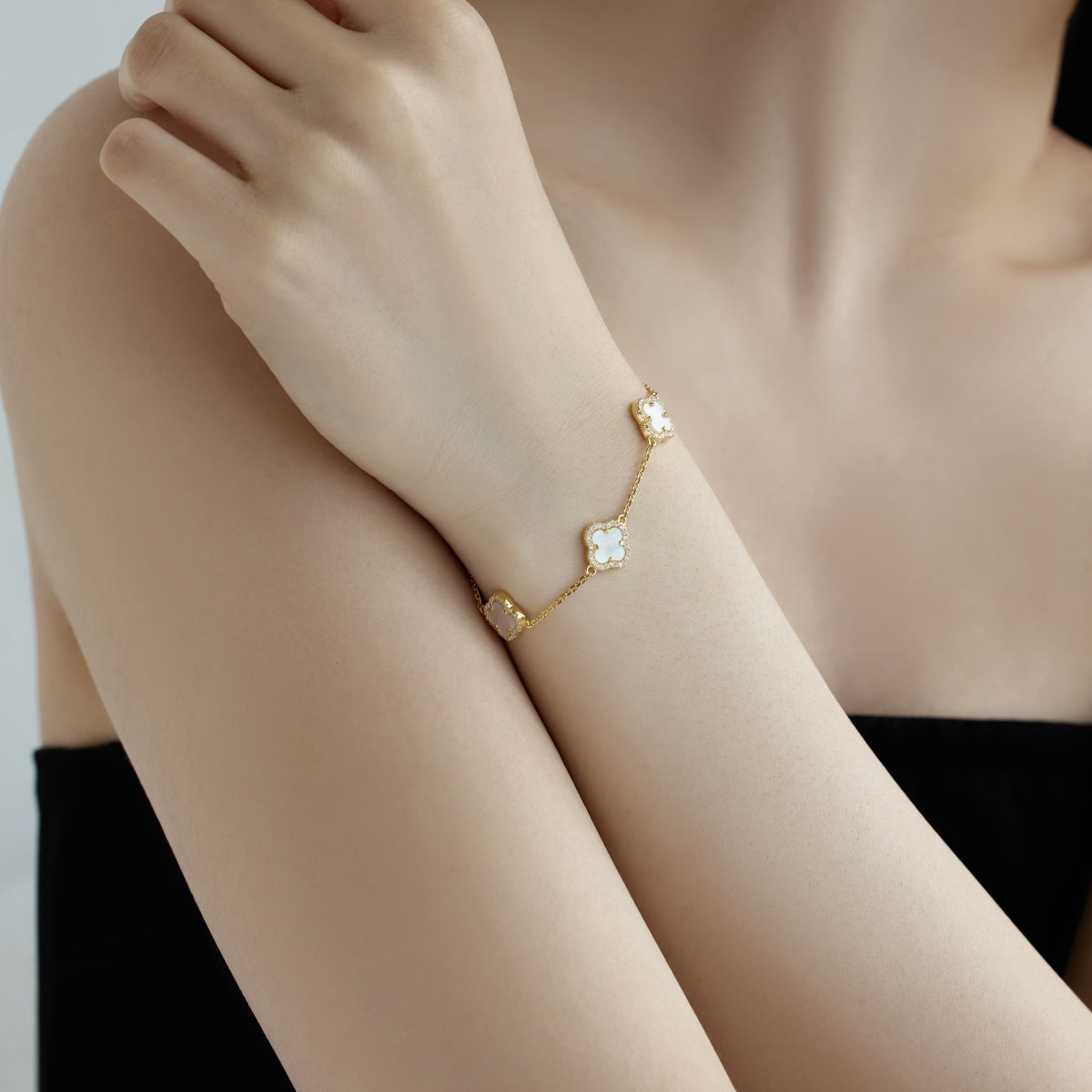 [Lucky Star]Four-Leaf Clover Exquisite Bracelet