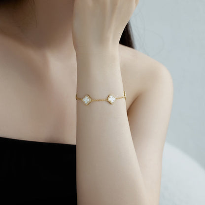 [Lucky Star]Four-Leaf Clover Exquisite Bracelet