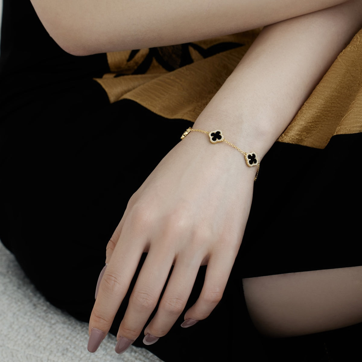 [Lucky Star]Four-Leaf Clover Exquisite Bracelet
