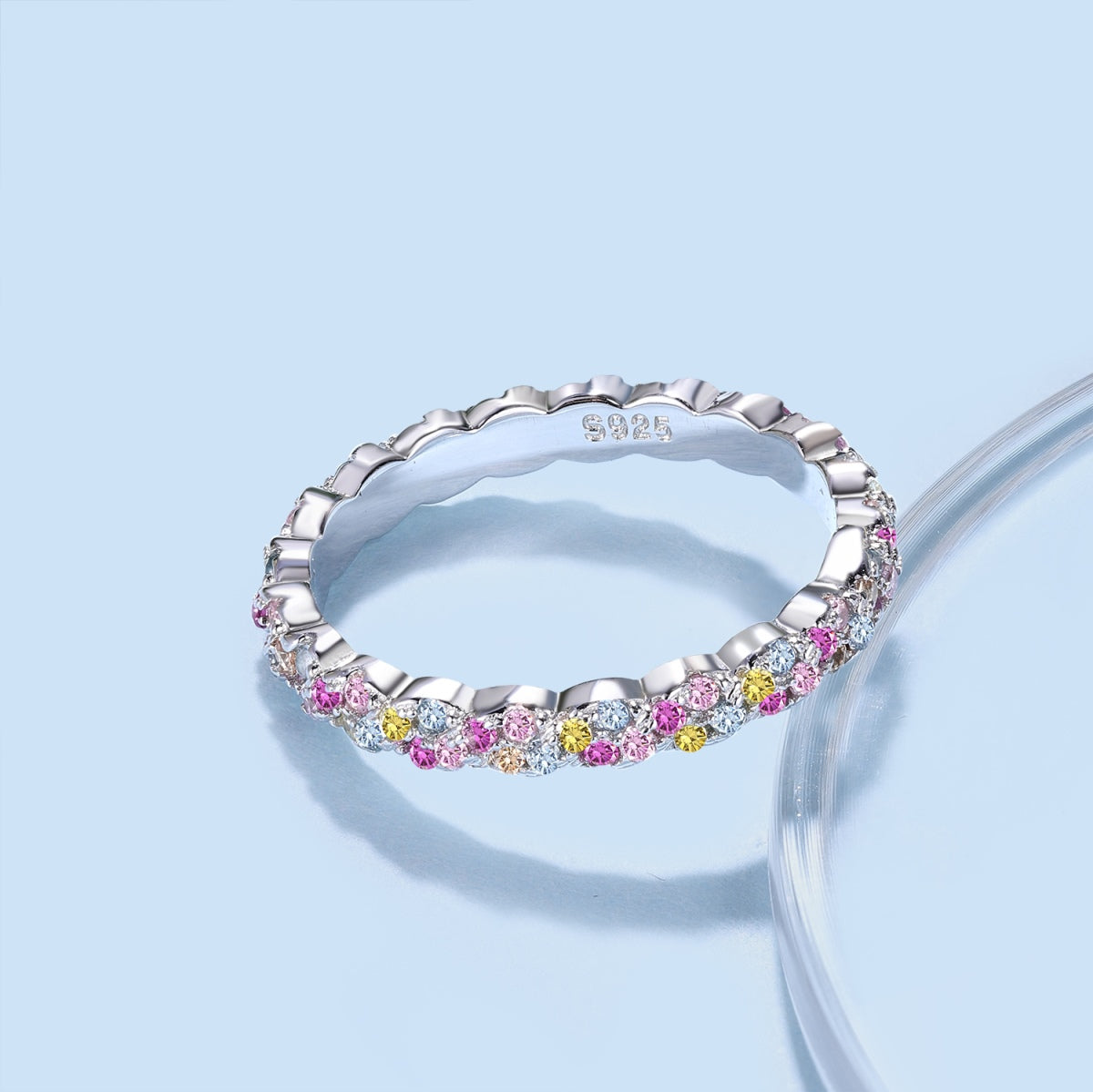 [Lucky Star]Dainty Ebullient Round Cut Daily Ring