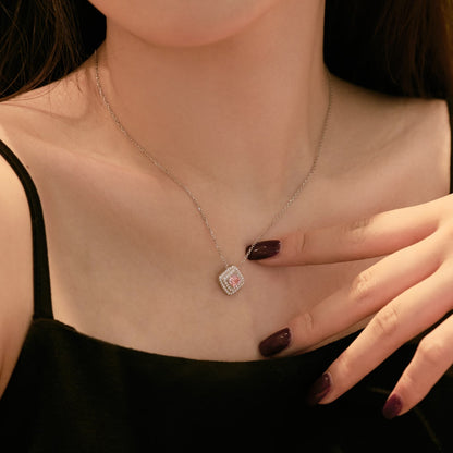 [Lucky Star]Sparkling Asscher Cut Necklace