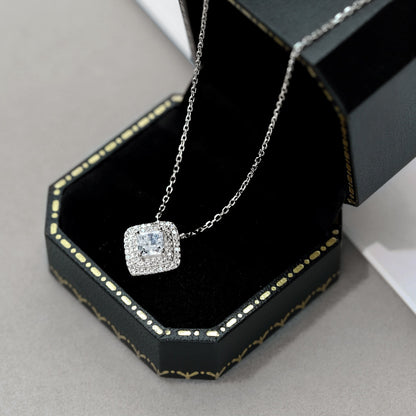 [Lucky Star]Sparkling Asscher Cut Necklace