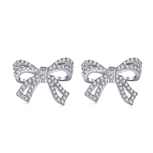 [Lucky Star]Dainty Bow Shape Earrings