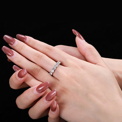 [Lucky Star]Eternity Round Cut Tennis Ring