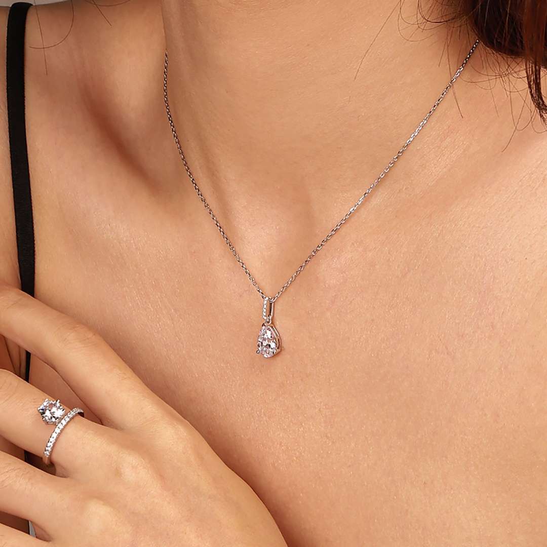 [Lucky Star]Delicate Water Drop Shape Fashion Necklace