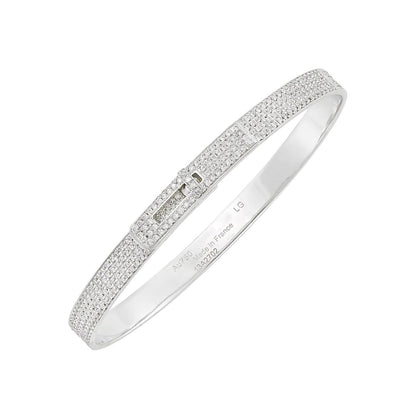 [Lucky Star]HM KELLY BRACELET IN SILVER AND FULL PAVE DIAMOND