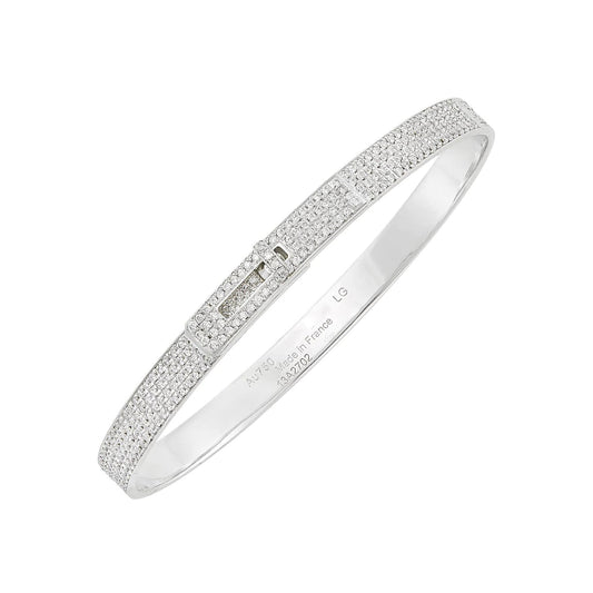 [Lucky Star]HM KELLY BRACELET IN SILVER AND FULL PAVE DIAMOND