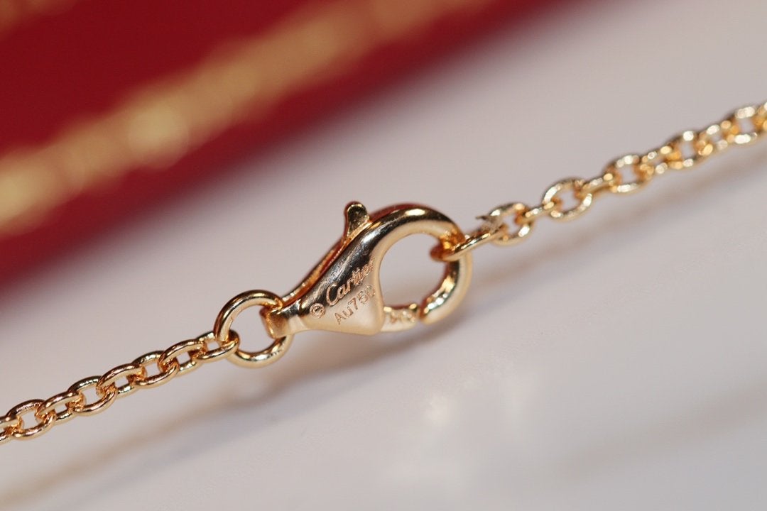 [Lucky Star]LOVE NECKLACE PINK GOLD AND SILVER