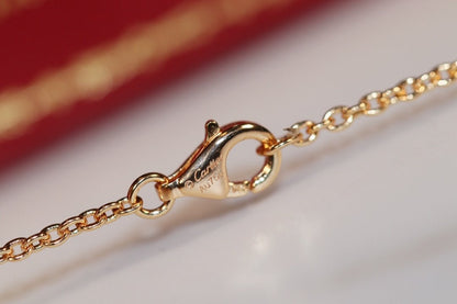 [Lucky Star]LOVE NECKLACE PINK GOLD AND SILVER