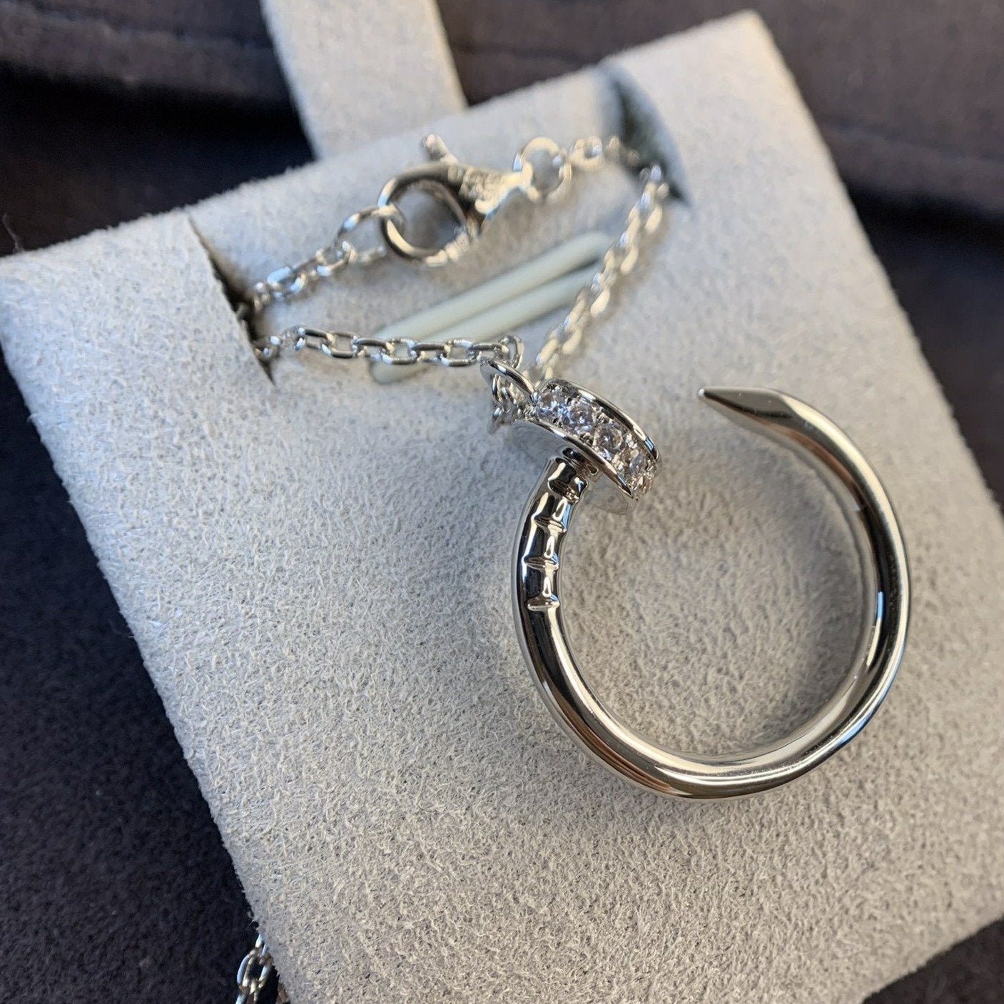 [Lucky Star]JUSTE NECKLACE SILVER DIAMONDS