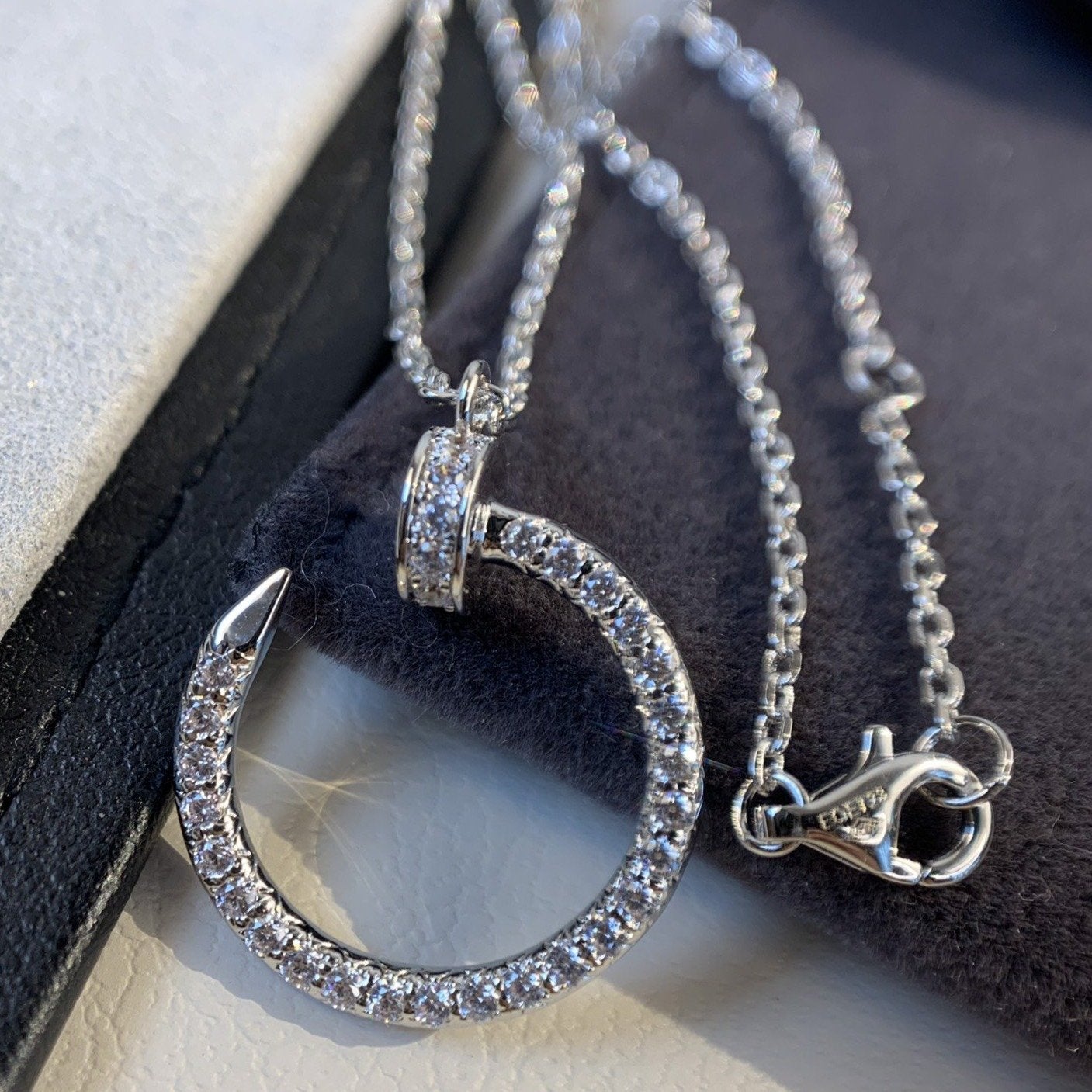 [Lucky Star]JUSTE NECKLACE SILVER DIAMONDS