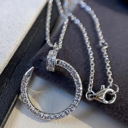 [Lucky Star]JUSTE NECKLACE SILVER DIAMONDS