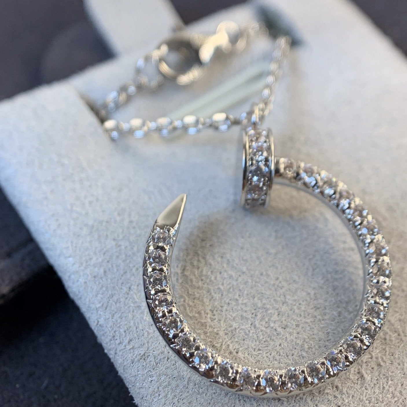 [Lucky Star]JUSTE NECKLACE SILVER DIAMONDS