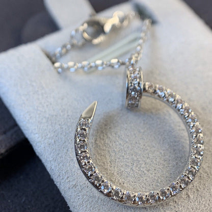 [Lucky Star]JUSTE NECKLACE SILVER DIAMONDS