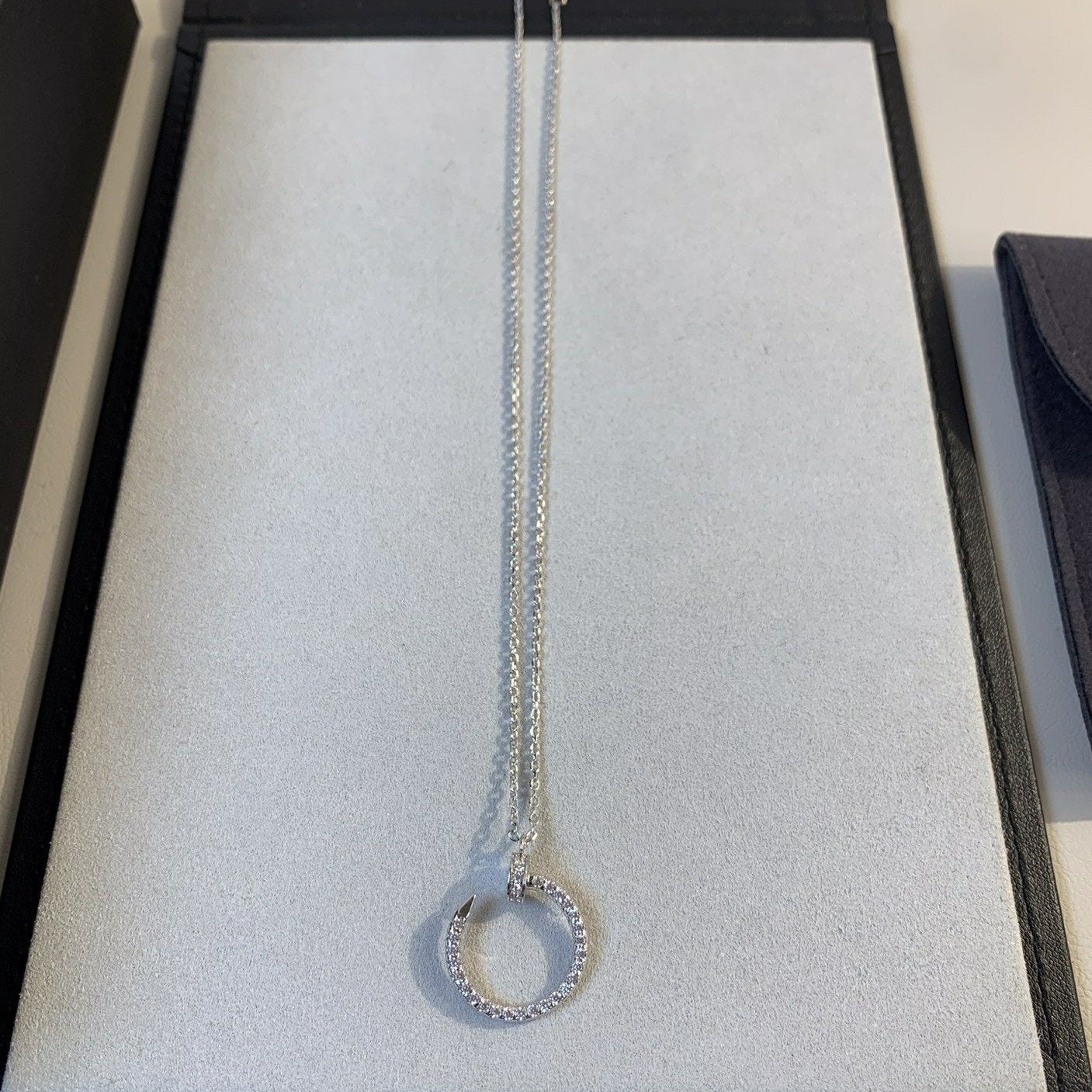 [Lucky Star]JUSTE NECKLACE SILVER DIAMONDS