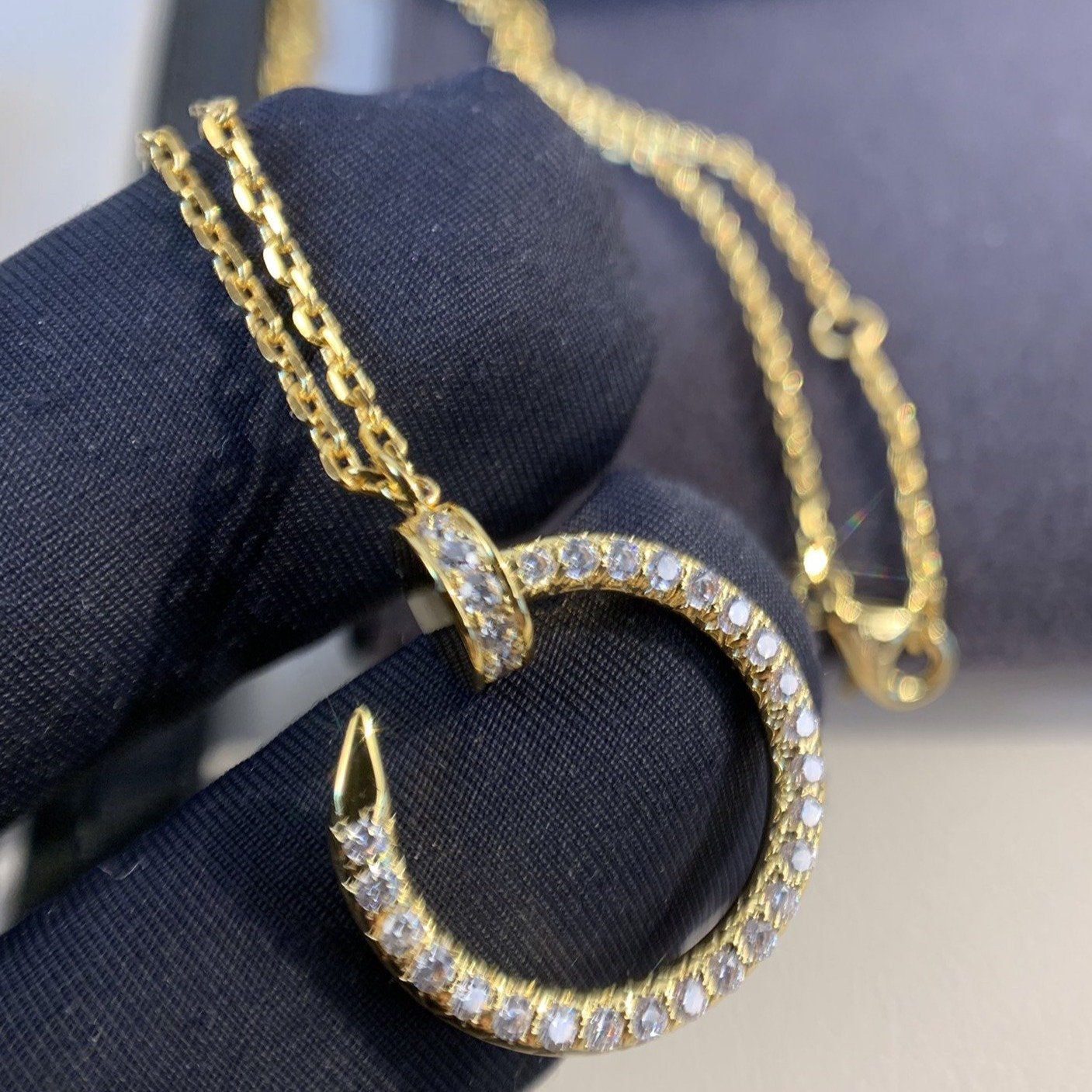 [Lucky Star]JUSTE NECKLACE GOLD DIAMONDS