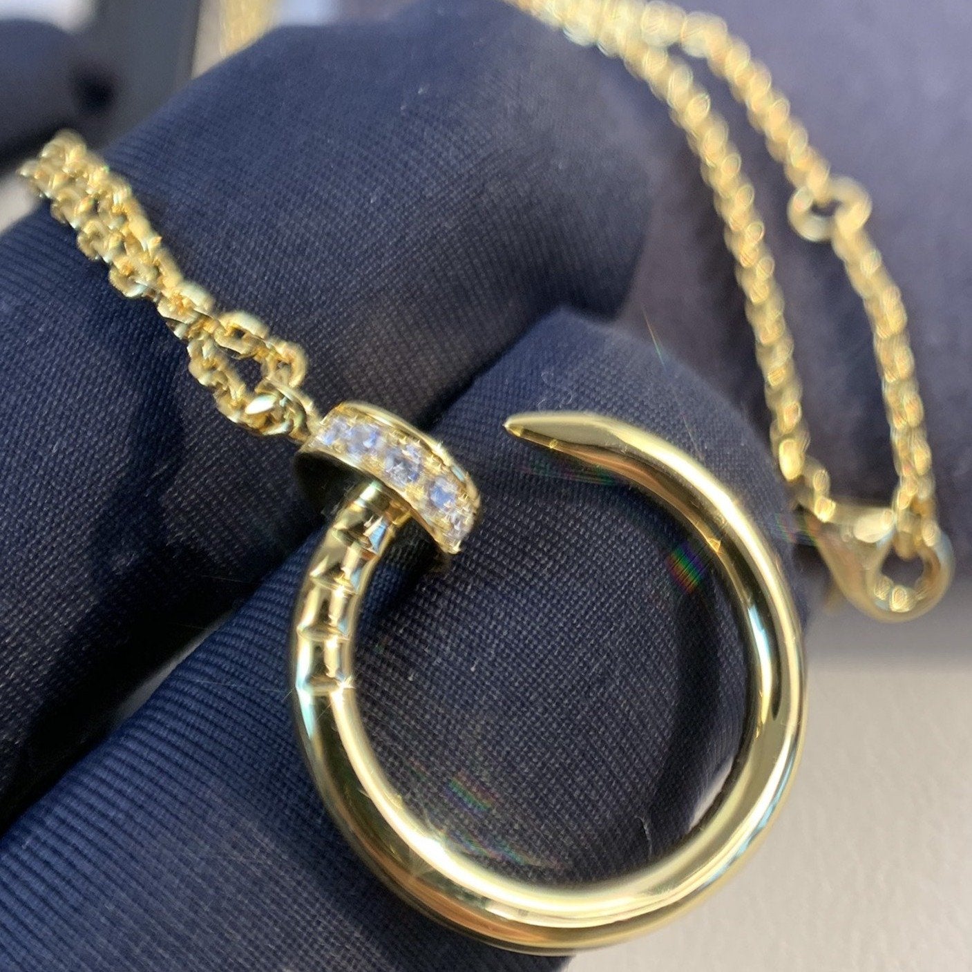 [Lucky Star]JUSTE NECKLACE GOLD DIAMONDS