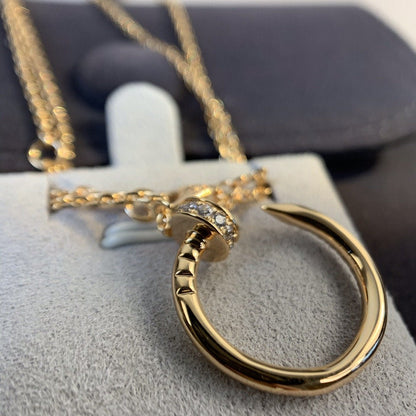 [Lucky Star]JUSTE NECKLACE PINK GOLD DIAMONDS
