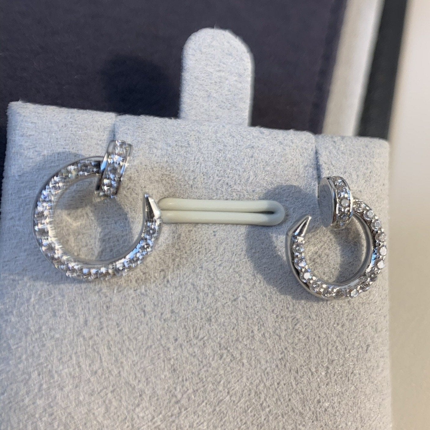 [Lucky Star]JUSTE EARRINGS SILVER DIAMONDS