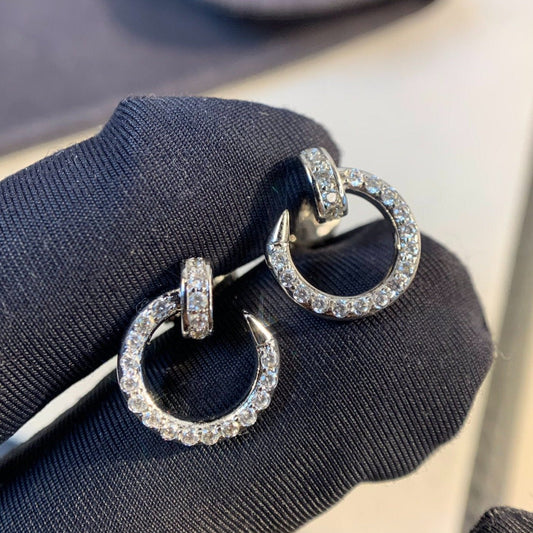[Lucky Star]JUSTE EARRINGS SILVER DIAMONDS